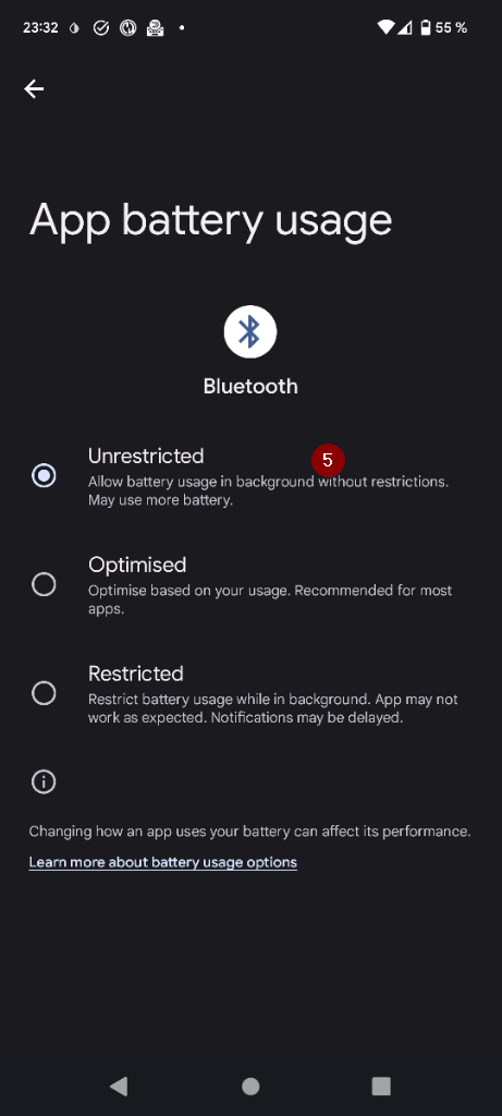 Bluetooth Akku-Optimierung