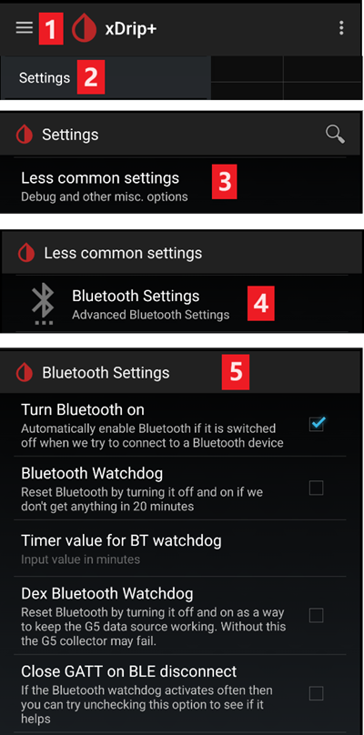 xDrip+ Libre Bluetooth Einstellungen 1