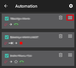 Sort automation rules