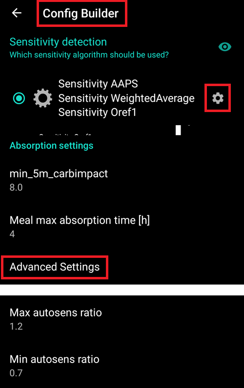 Autotune default screen