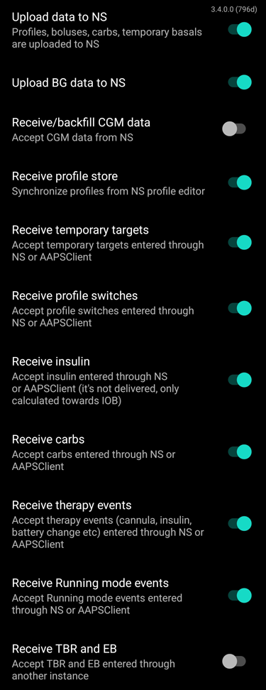 Synchronization options