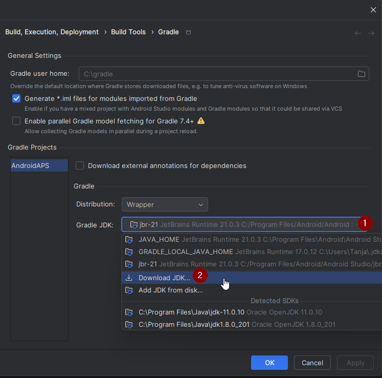 Select Download JDK