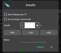 Insulin button